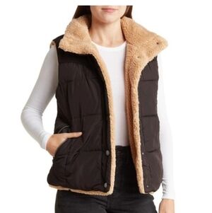 Lucky Brand Black and Tan Vest